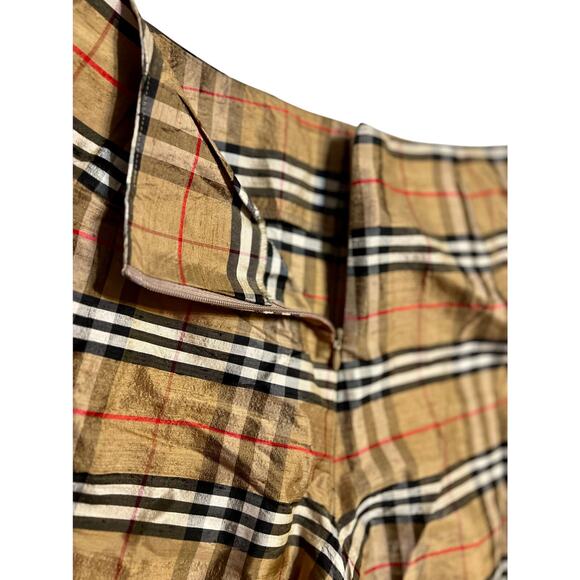 Vintage Karen Warren Raw Silk Gold Plaid Check Pants – Size 6
Made in USA - Picture 5 of 5